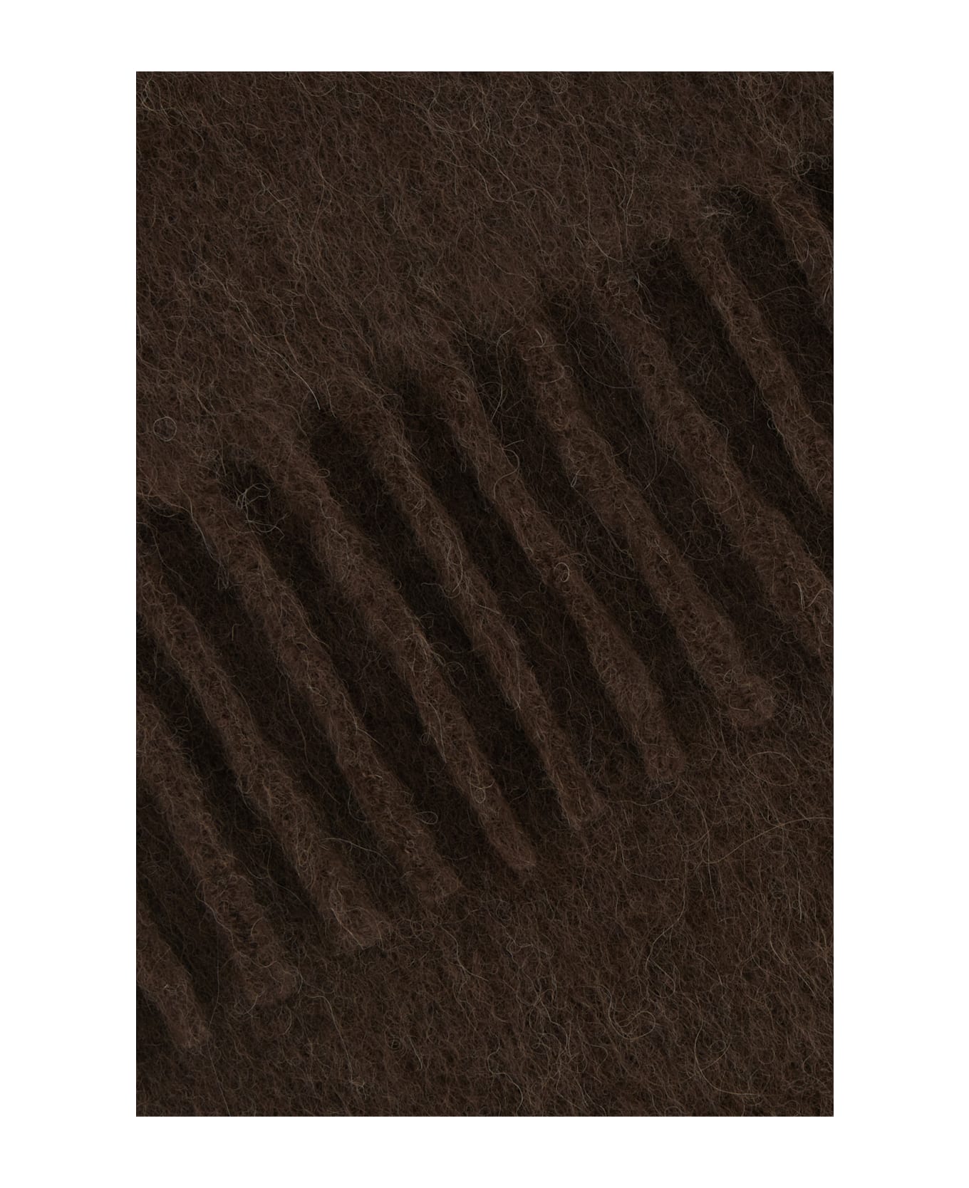 Marni Chocolate Alpaca Blend Scarf - MAROON