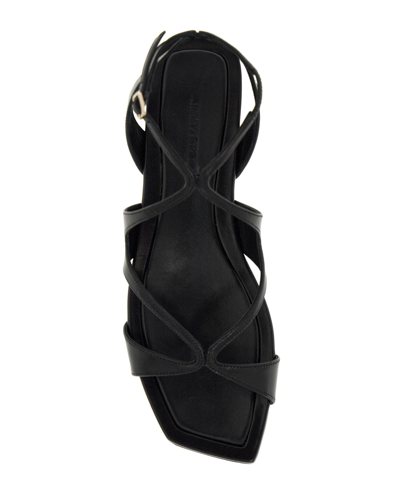 Jimmy Choo Ayla Flat Sandals - BLACK (Black)