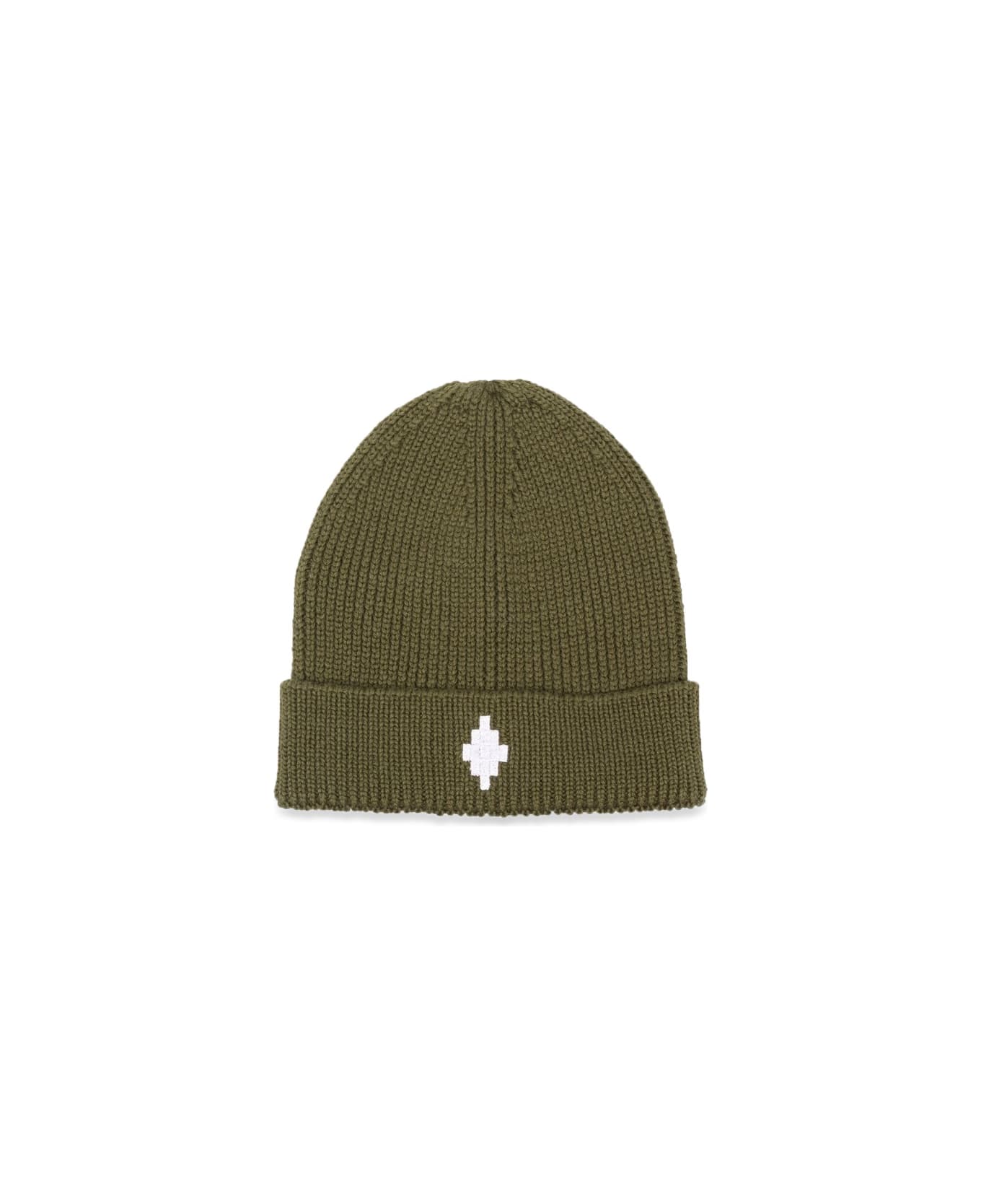 Marcelo Burlon Logo Cross Beanie - GREEN
