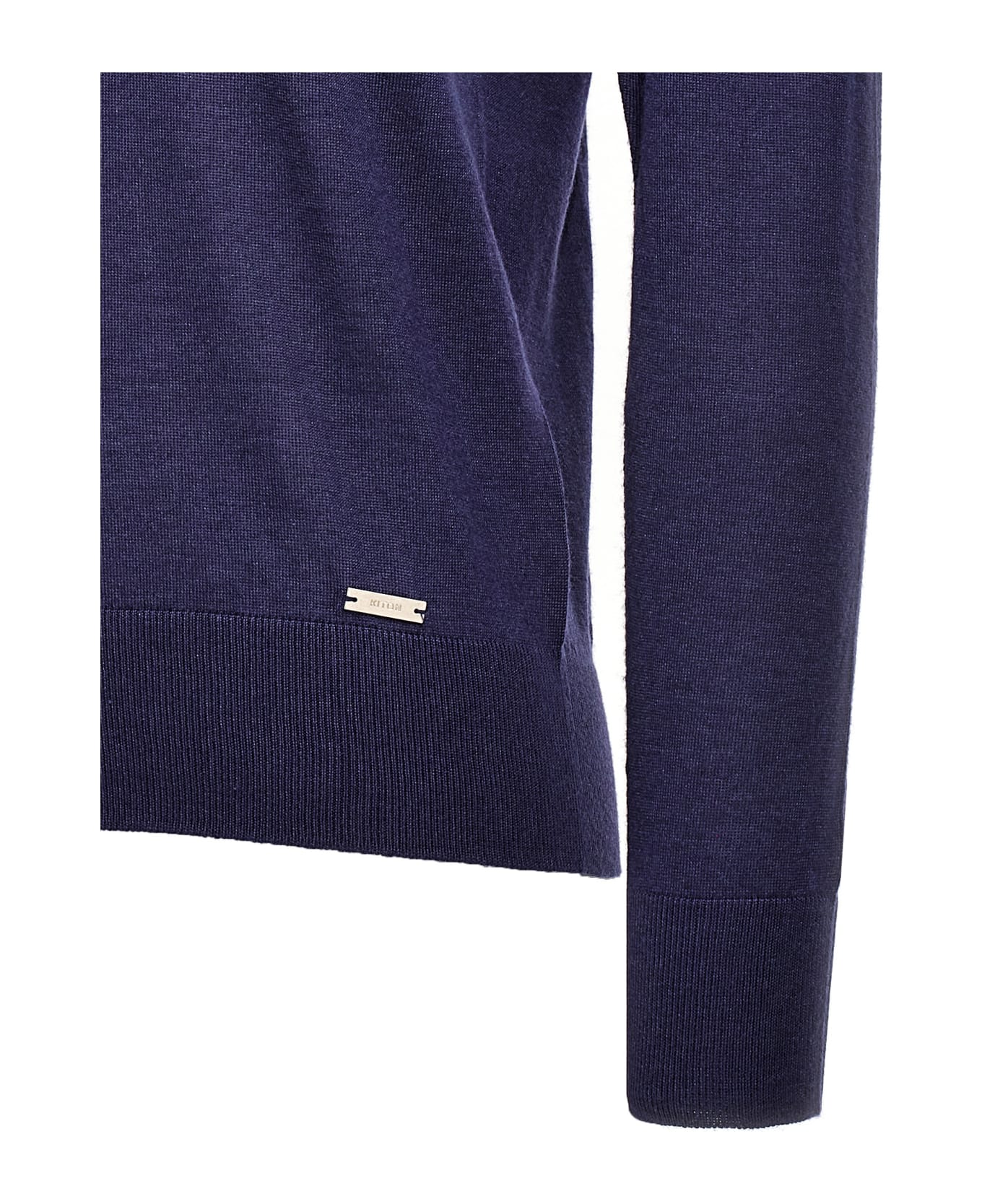 Kiton V-neck Sweater - Blue