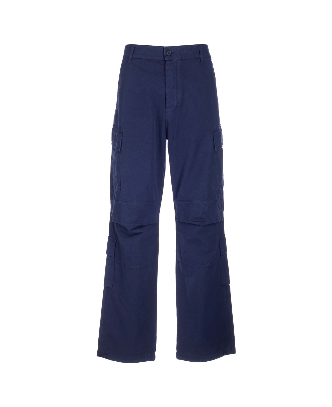 DARKPARK Flared Cargo Trousers - Blue