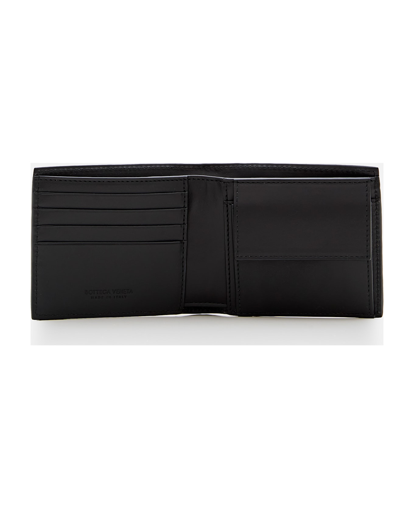 Bottega Veneta Intrecciato Leather Wallet - Black