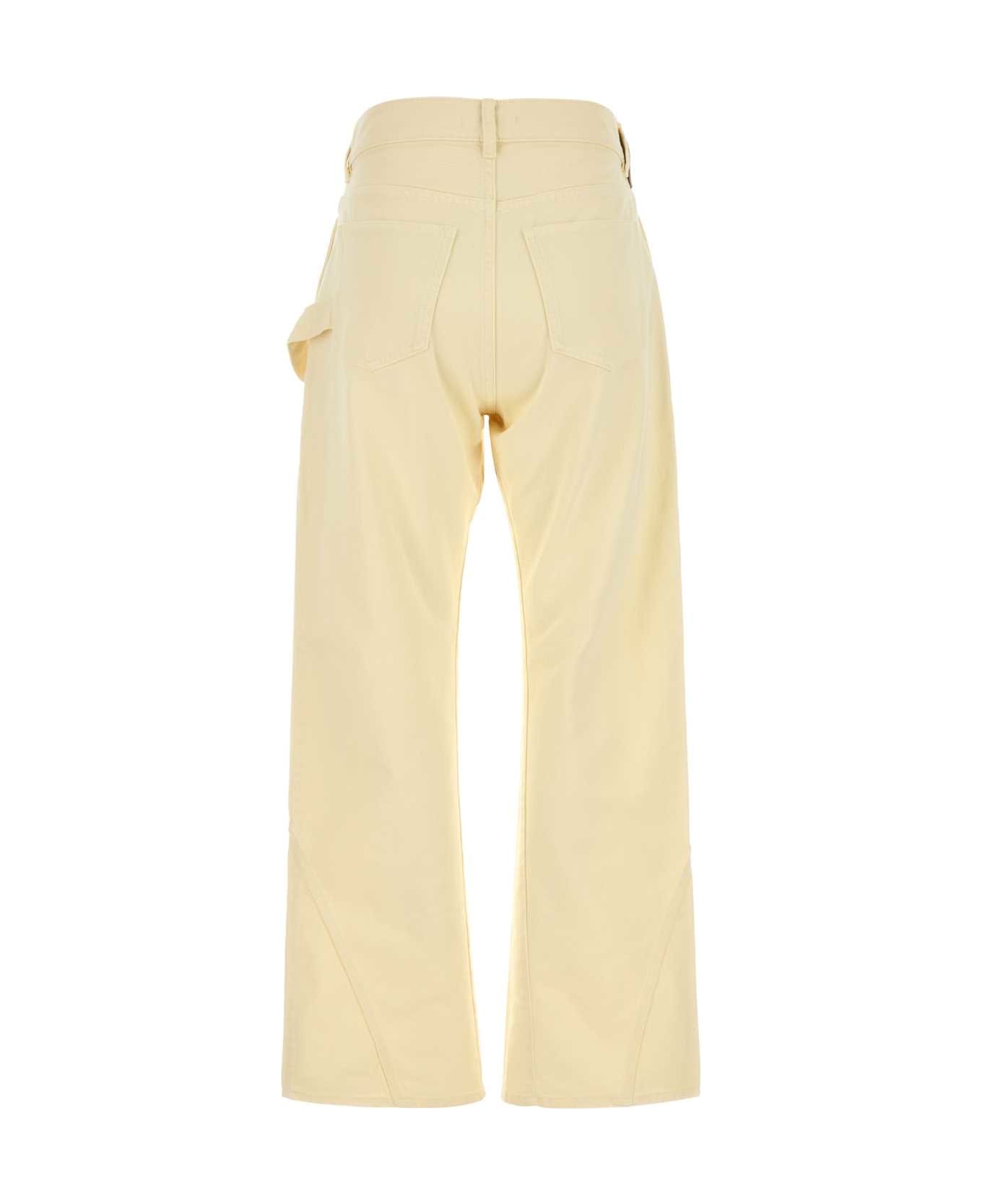 J.W. Anderson Pastel Yellow Denim Jeans - LEMON