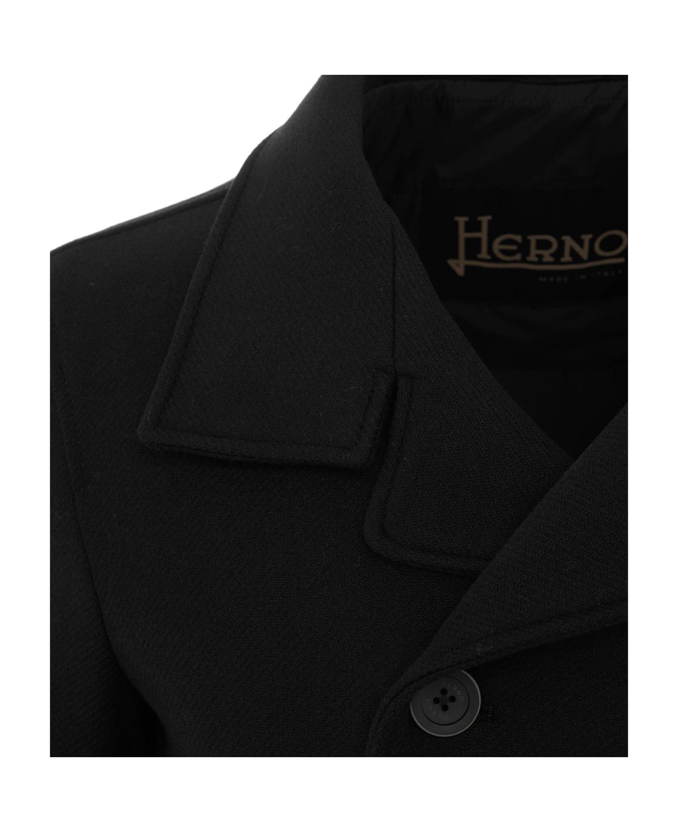 Herno Double-breasted Blazer - Nero コート