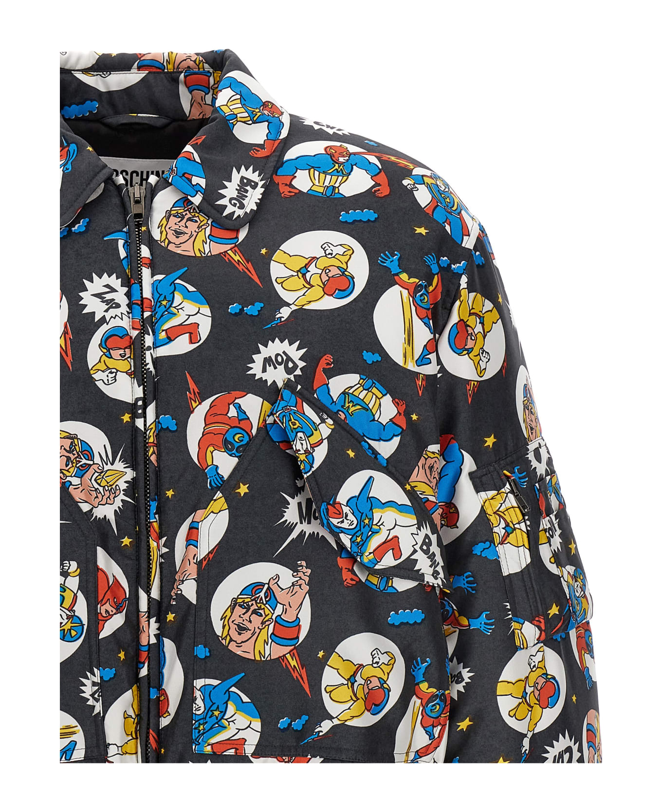 Moschino Fantasy Cartoon Bomber Jacket - Multicolor ジャケット