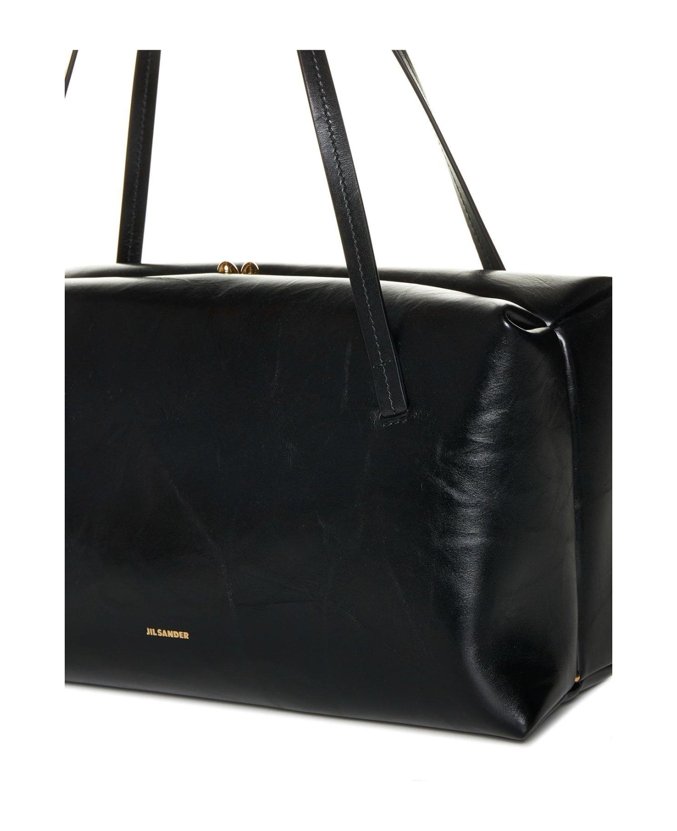 Jil Sander Large 
goji Pillow
 Black Leather Bag - Black