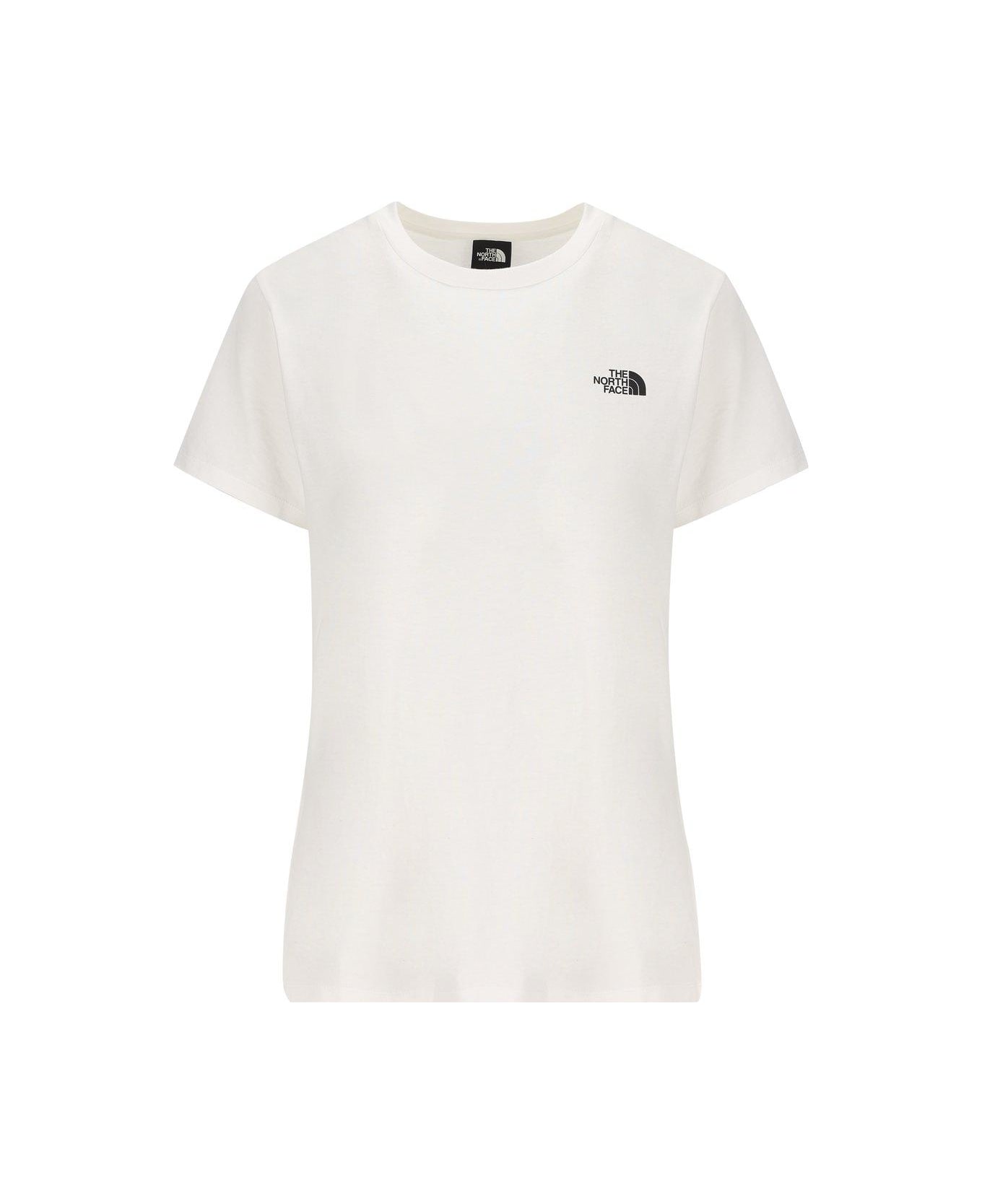 The North Face Logo Printed Crewneck T-shirt - Tnf White