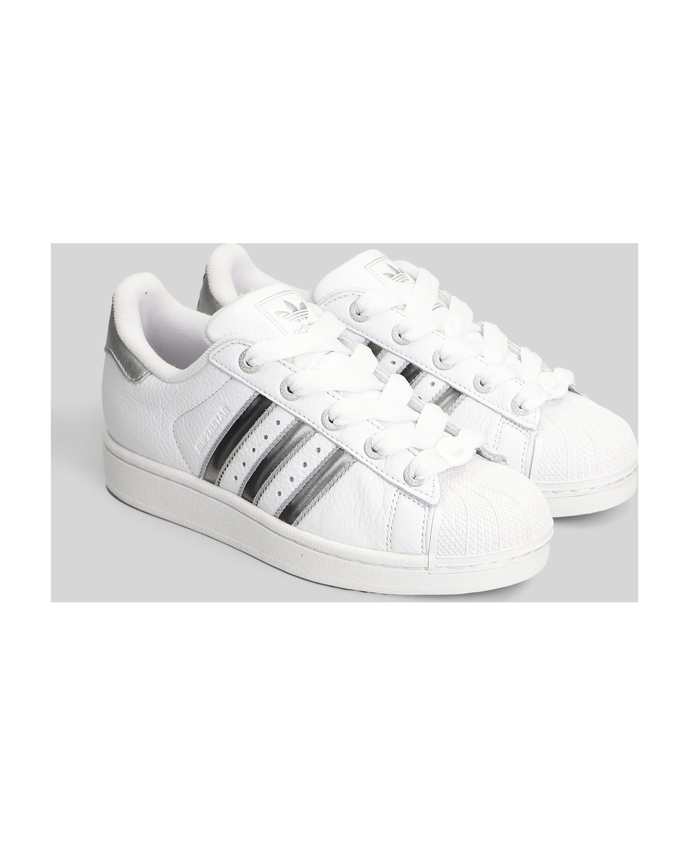 Adidas Superstar Ii Sneakers In White Leather - white