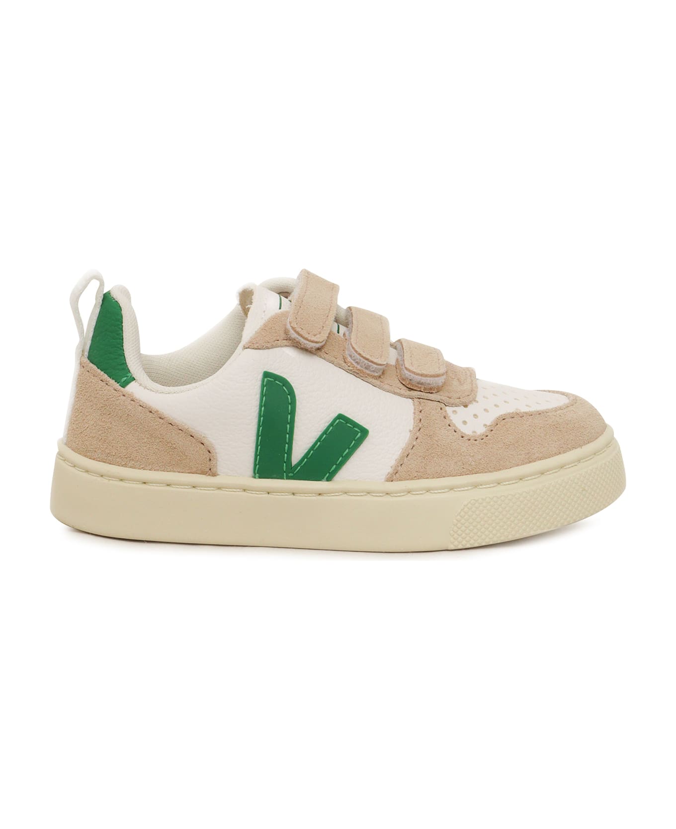 Veja Small V-10 Cf Ex-white_emeraude Sneakers - WHITE