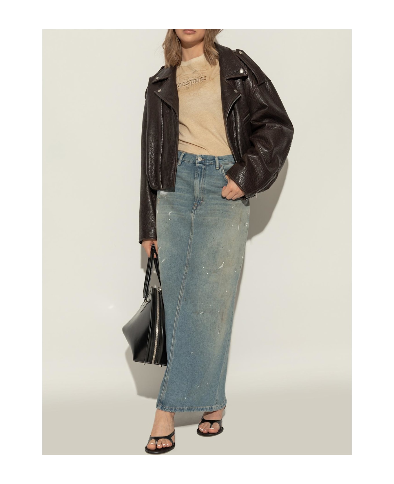 Acne Studios Heeled Slippers - Black