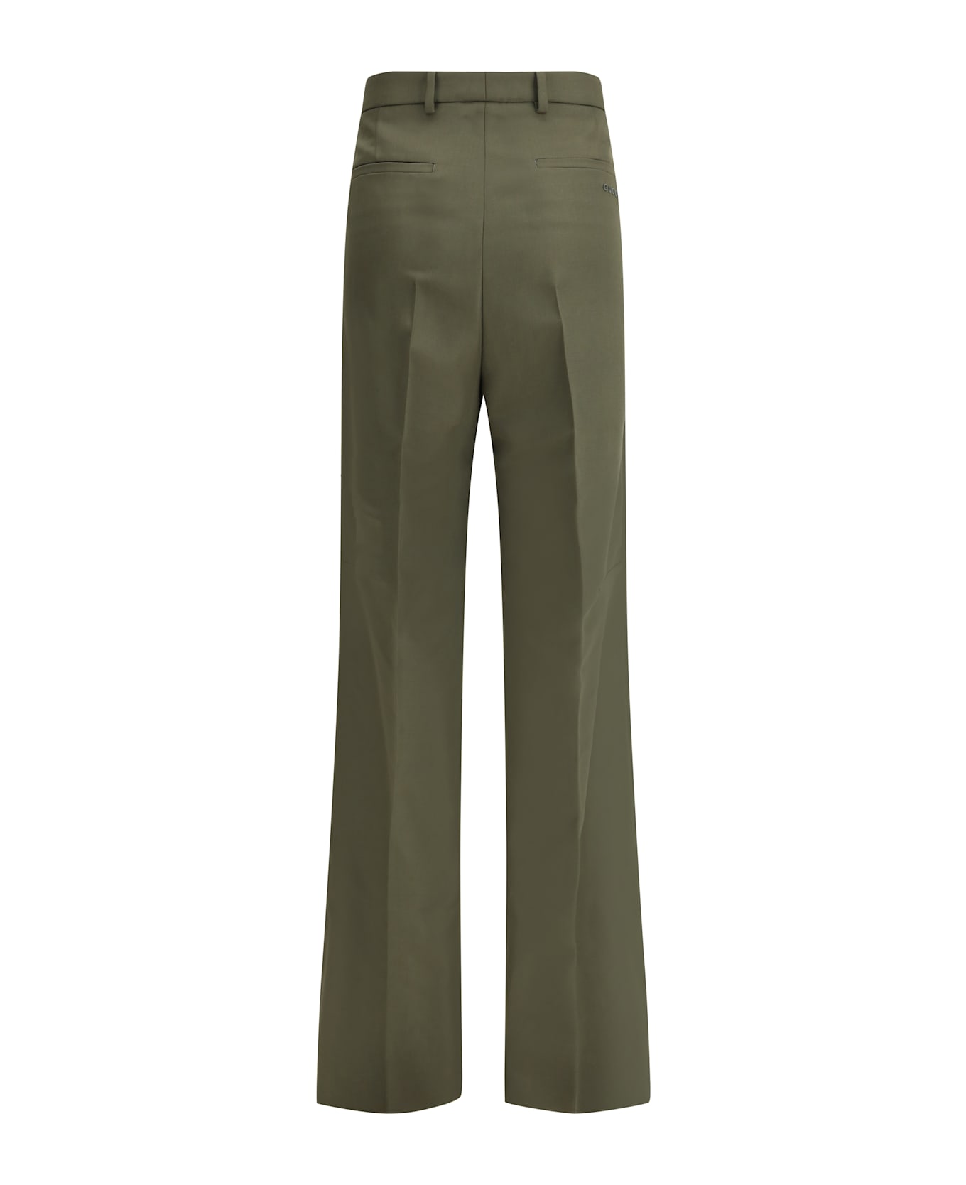 Gucci Boyfriend Trousers With Embroidered Logo