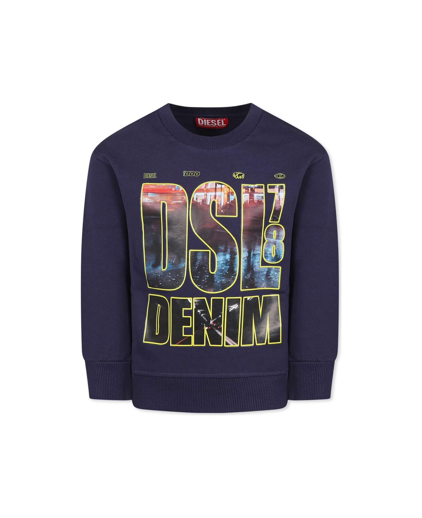 Diesel Blue Sweatshirt For Boy - Blue