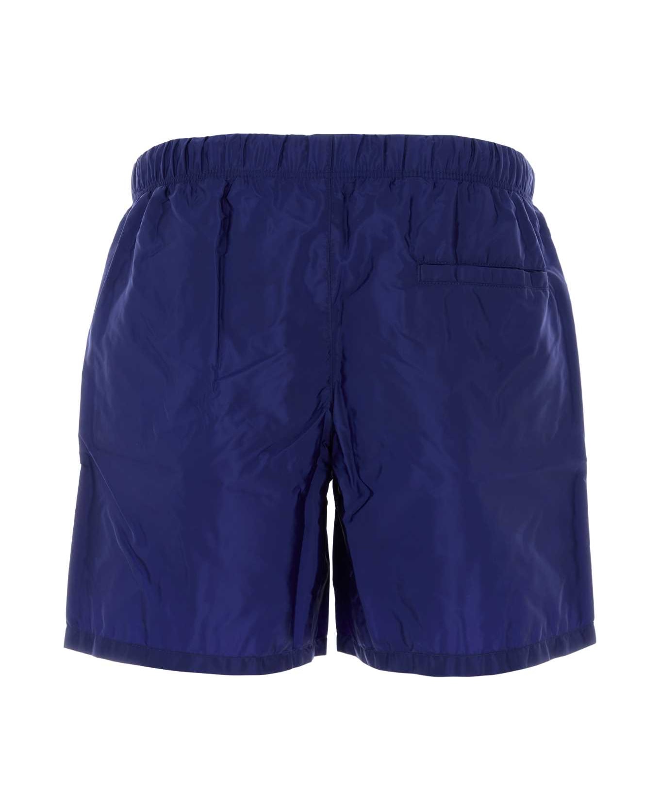 Prada Electric Blue Re-nylon Swimming Shorts - BLUETTE