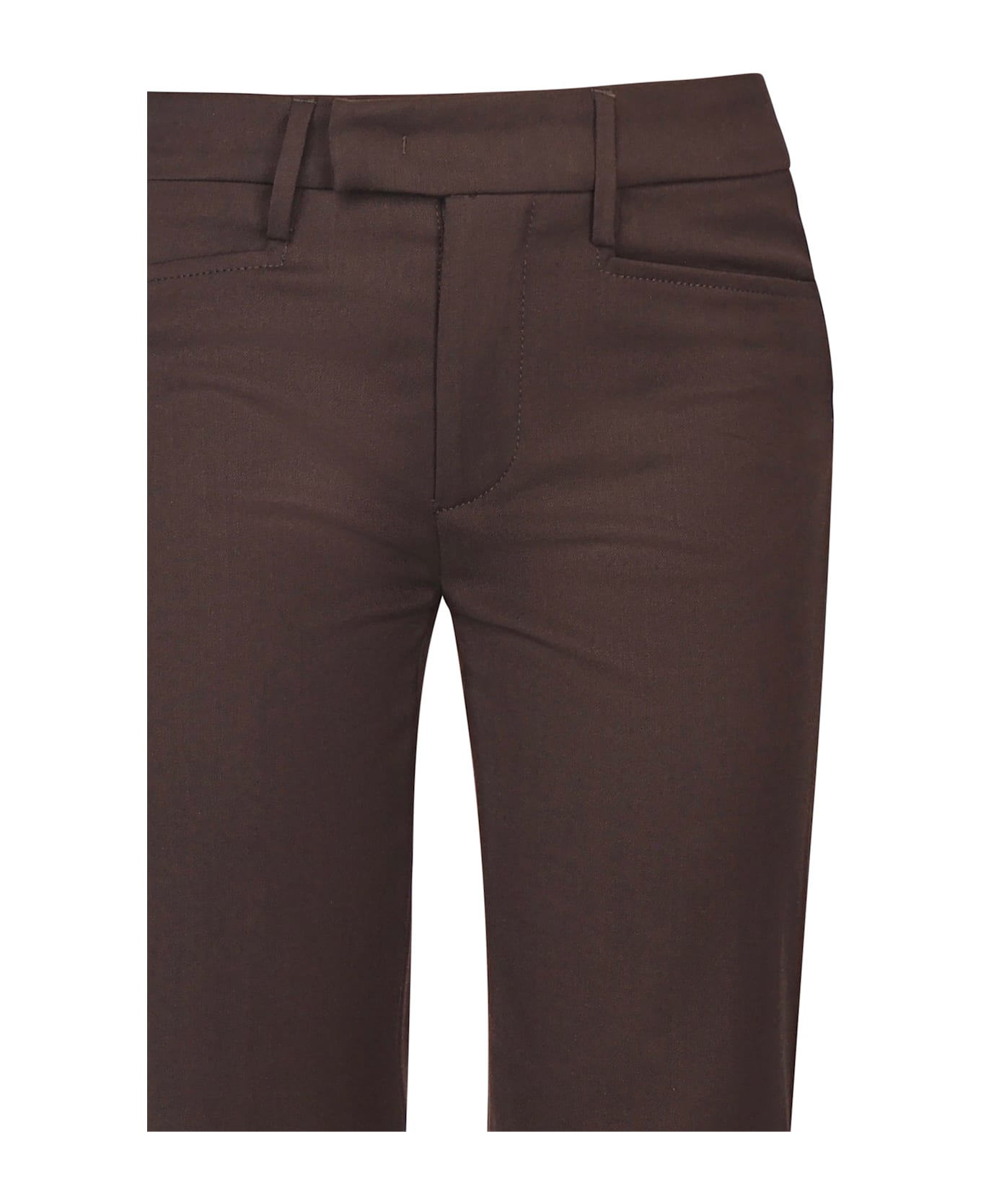 Dondup Flora Regular-fit Pants - Coffee