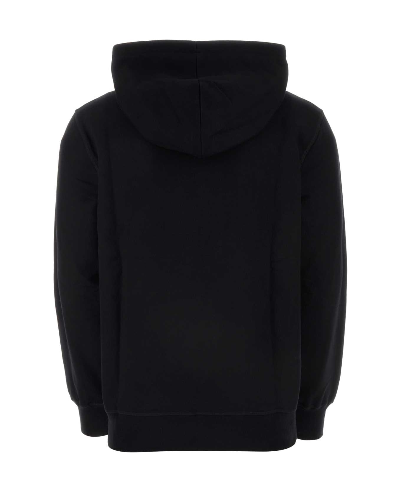 Alexander McQueen Black Cotton Sweatshirt - BLACKLUSTRED