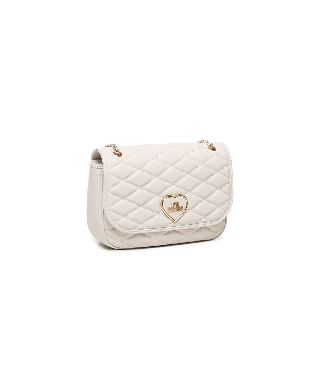 Love Moschino Quilted Shoulder Bag - Ivory ショルダーバッグ