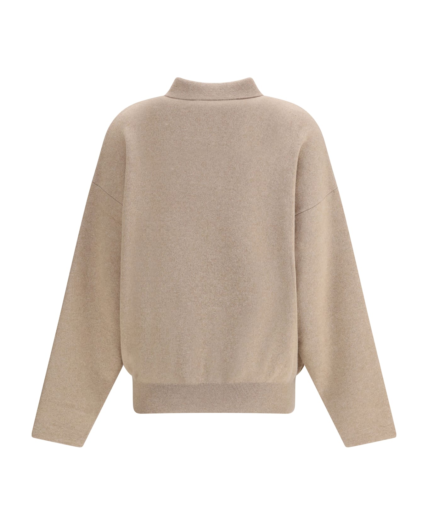Jacquemus Polo Sweater La Maille Vareuse Pallone - NEUTRALS