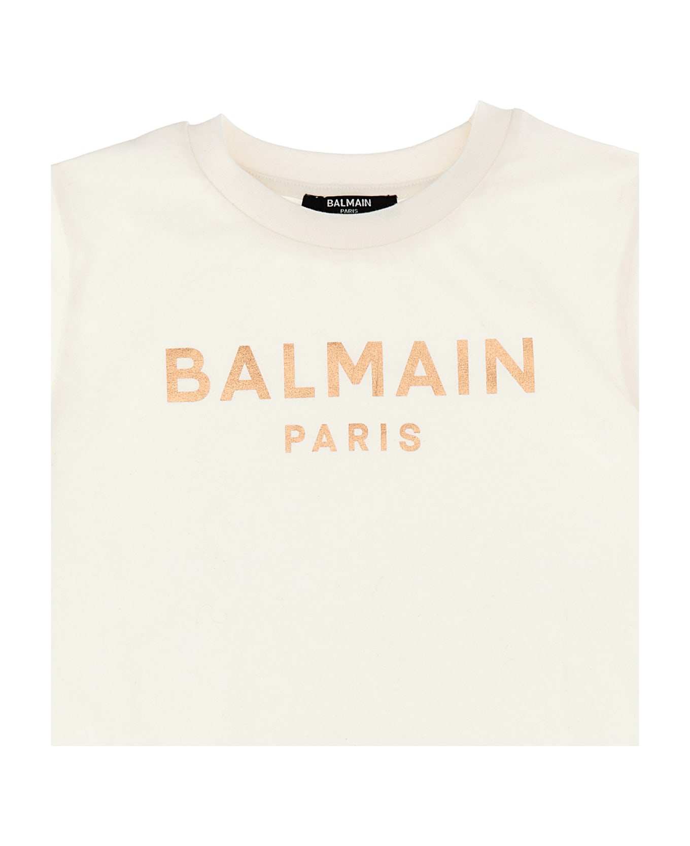 Balmain Logo Print T-shirt - Ivory Tシャツ＆ポロシャツ