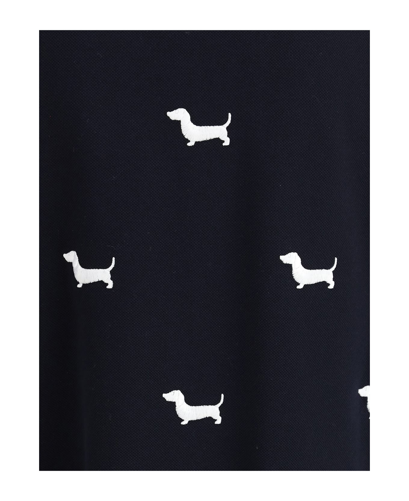 Thom Browne T-shirt With Dachshunds - Navy