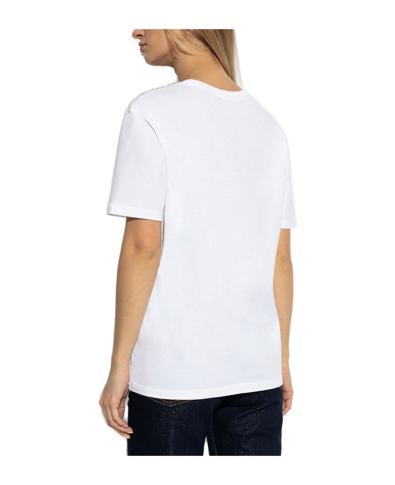Etro Motif Embroidered Crewneck T-shirt - White