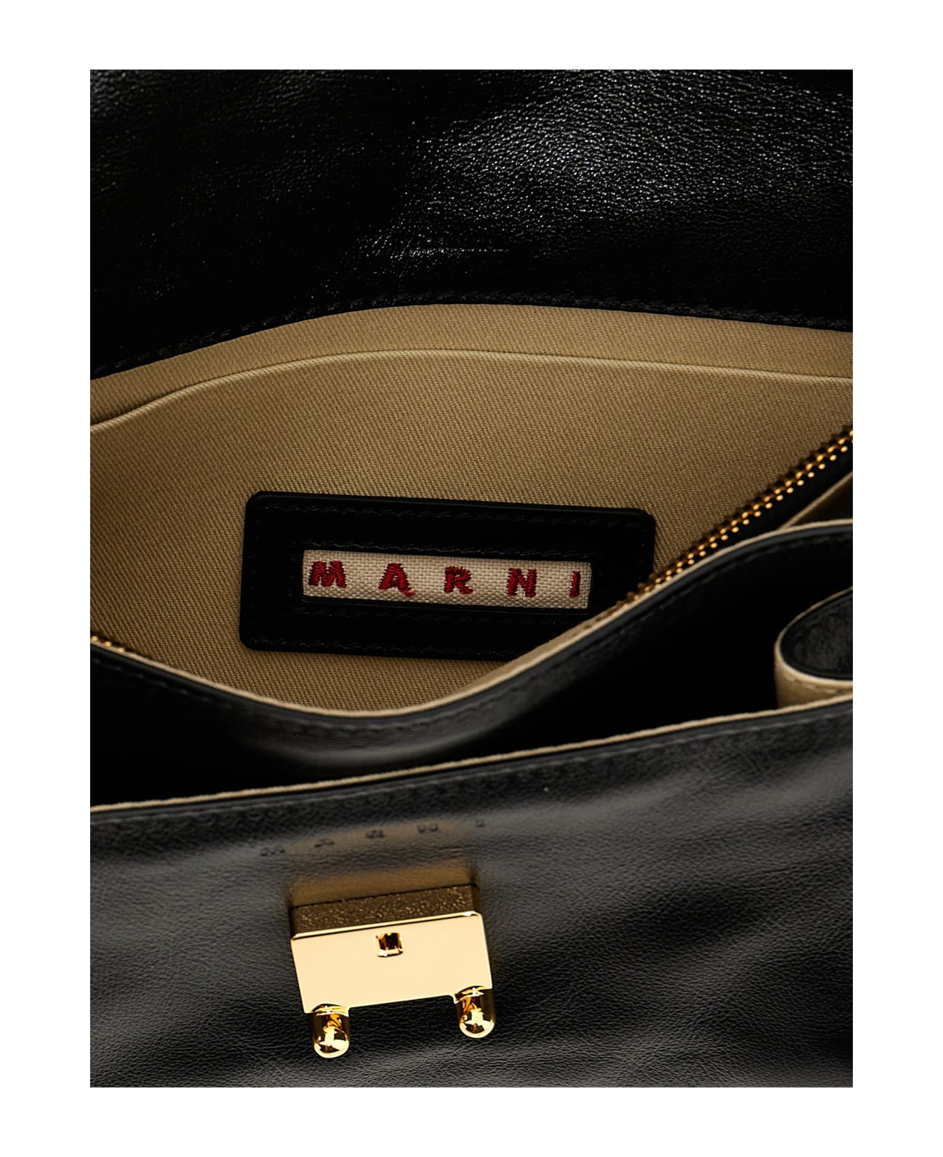 Marni 'trunk' Medium Shoulder Bag - Black   ショルダーバッグ