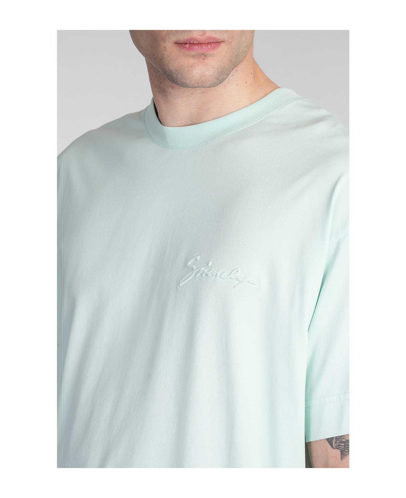 T-shirt In Green Cotton