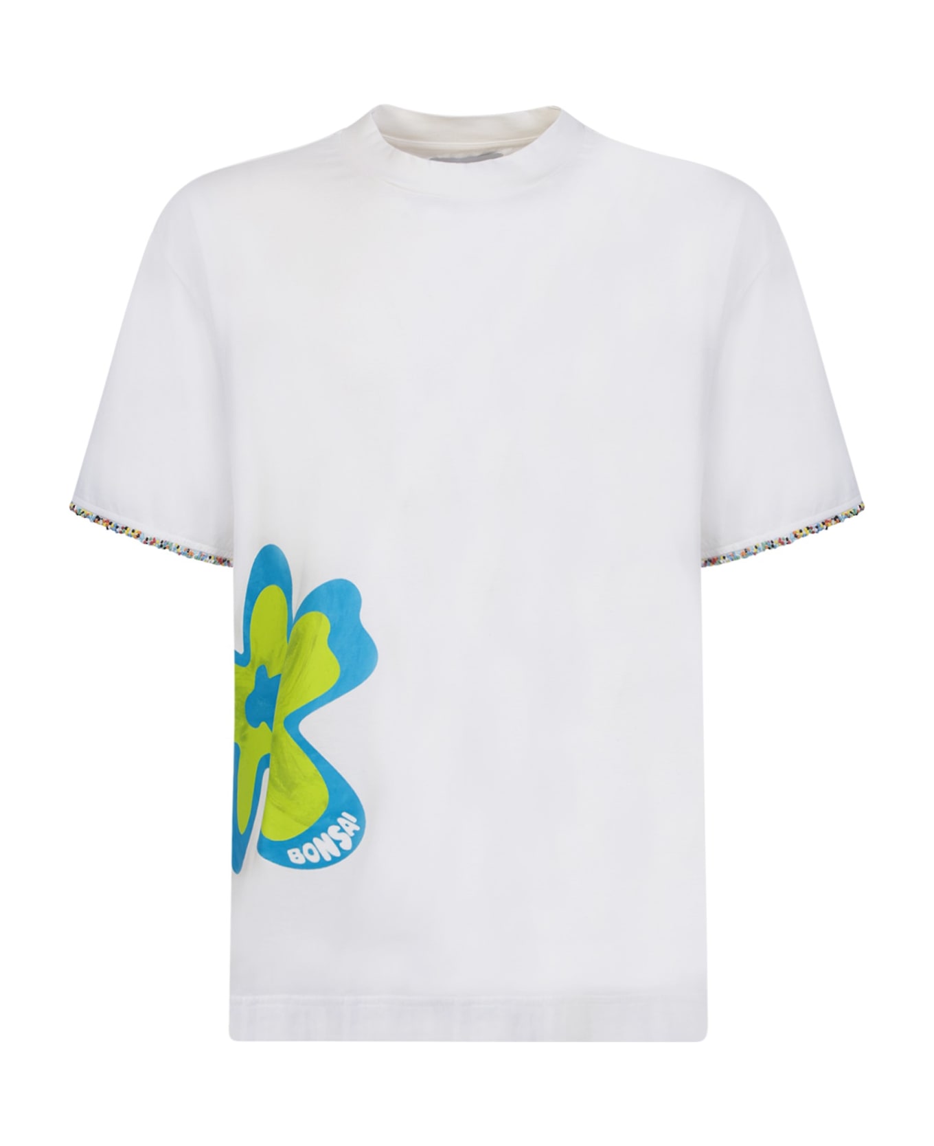 Bonsai Graphic Print T-shirt - White