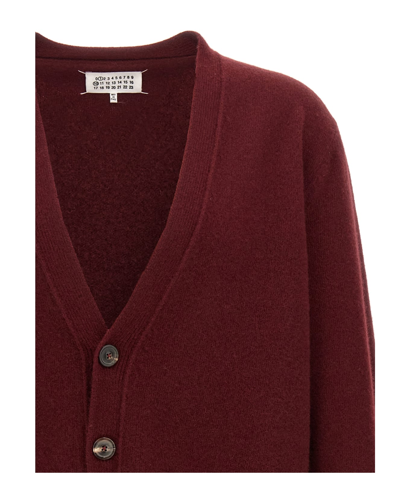 Maison Margiela Wool Cardigan - Bordeaux ニットウェア