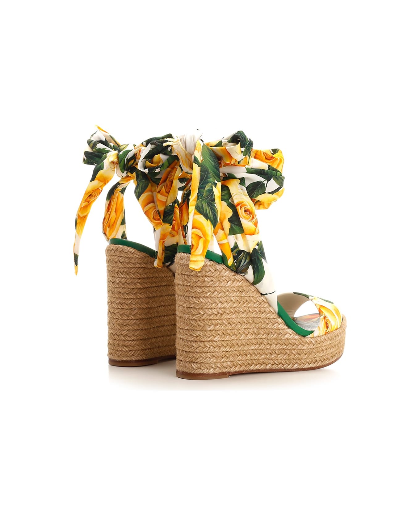Dolce & Gabbana Lolita Sandals - White/Yellow