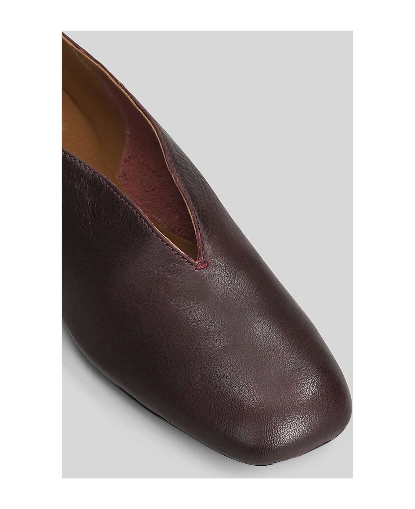 Camper Casi Myra Ballet Flats In Bordeaux Leather - bordeaux