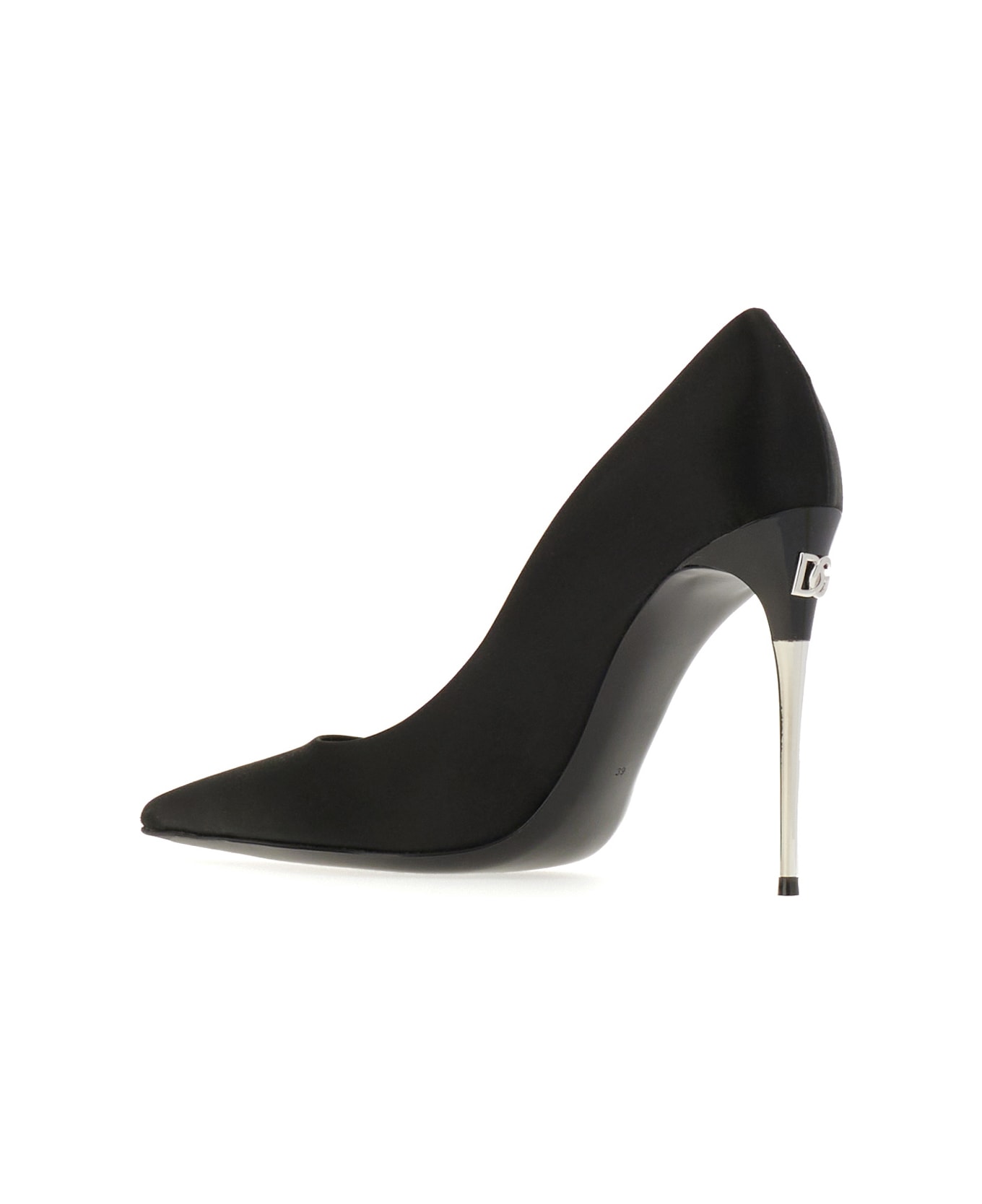 Dolce & Gabbana Black Satin Pumps - BLACK