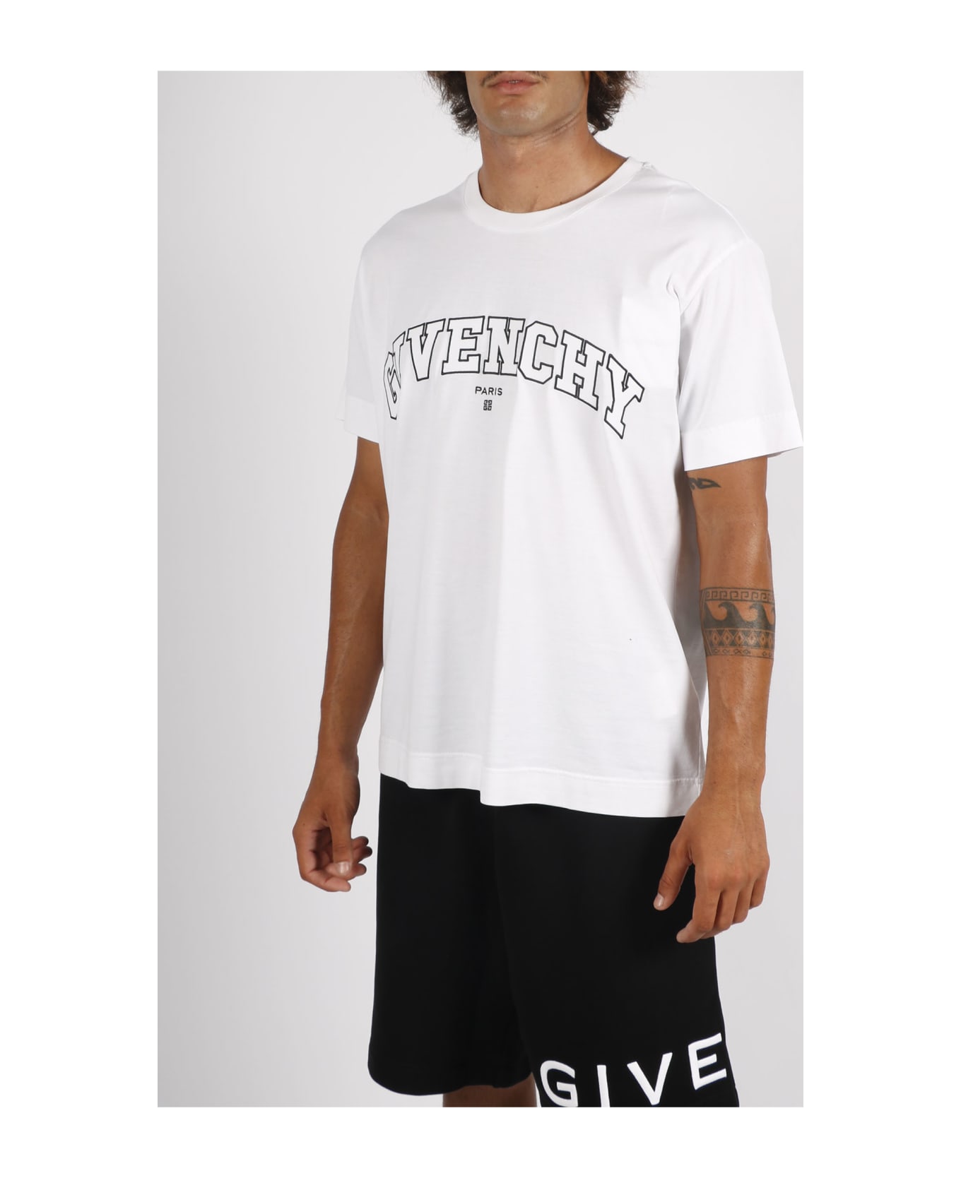 Givenchy College Embroidered T-shirt - White