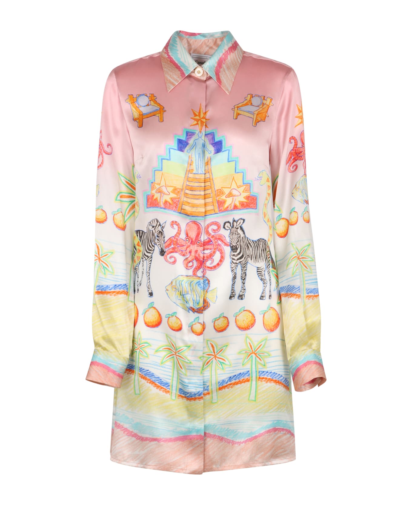 Casablanca Printed Shirtdress - Multicolor ワンピース＆ドレス