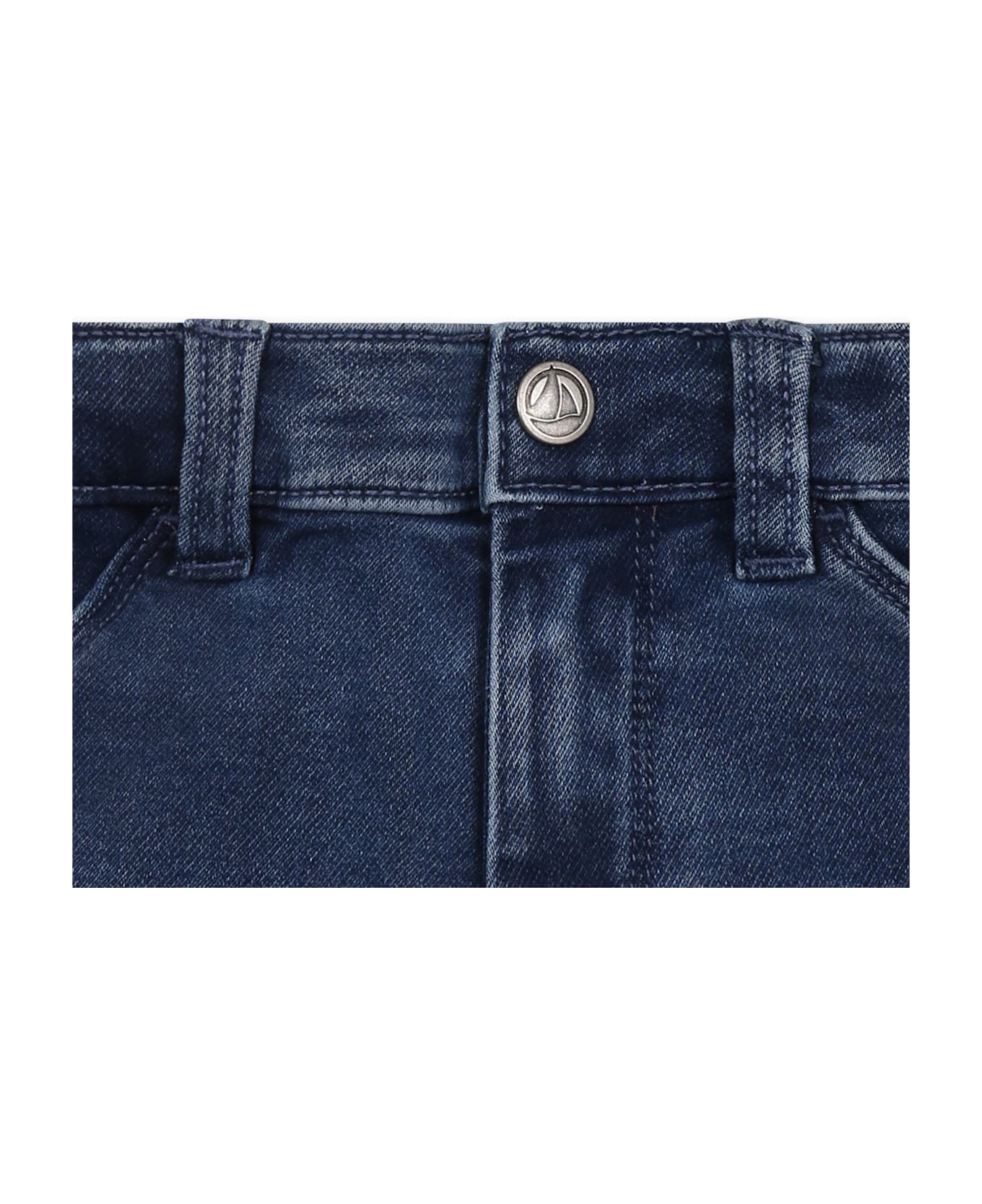Petit Bateau Denim Jeans For Babykids - Denim