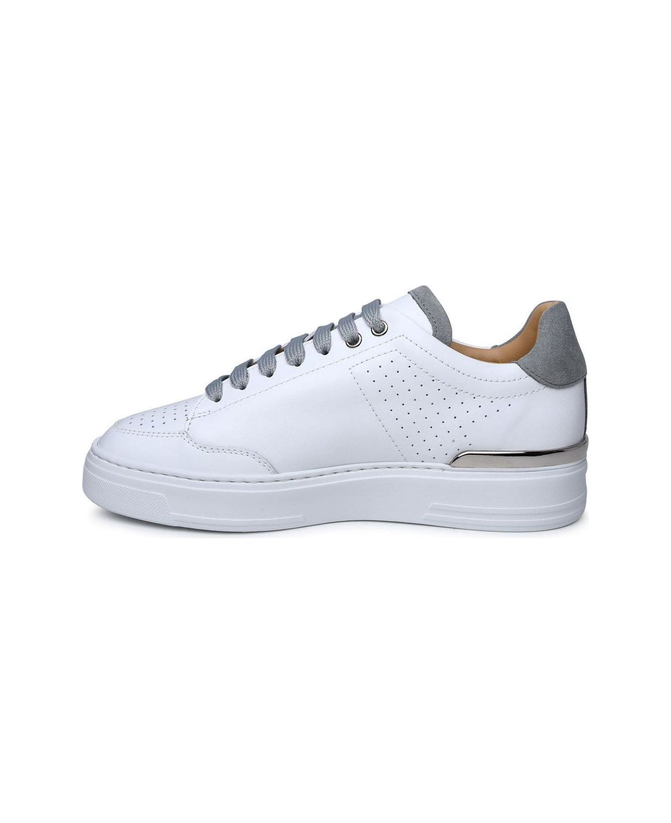 Philipp Plein Mix Low-top Sneakers - White Grey