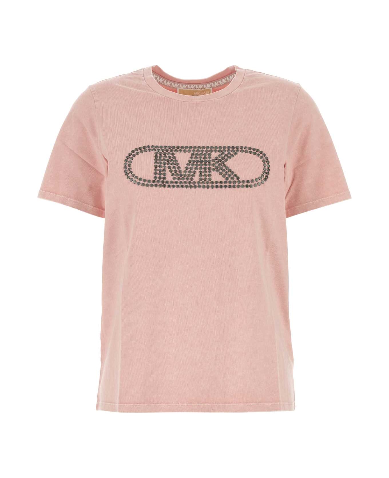 Michael Kors Rose Cotton T-shirt - ROSEWATERWSH