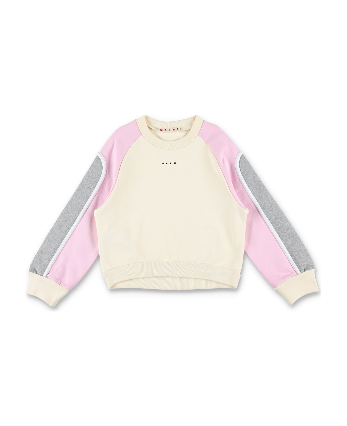 Marni Kid - Colorblock Sweatshirt - BEIGE/PINK