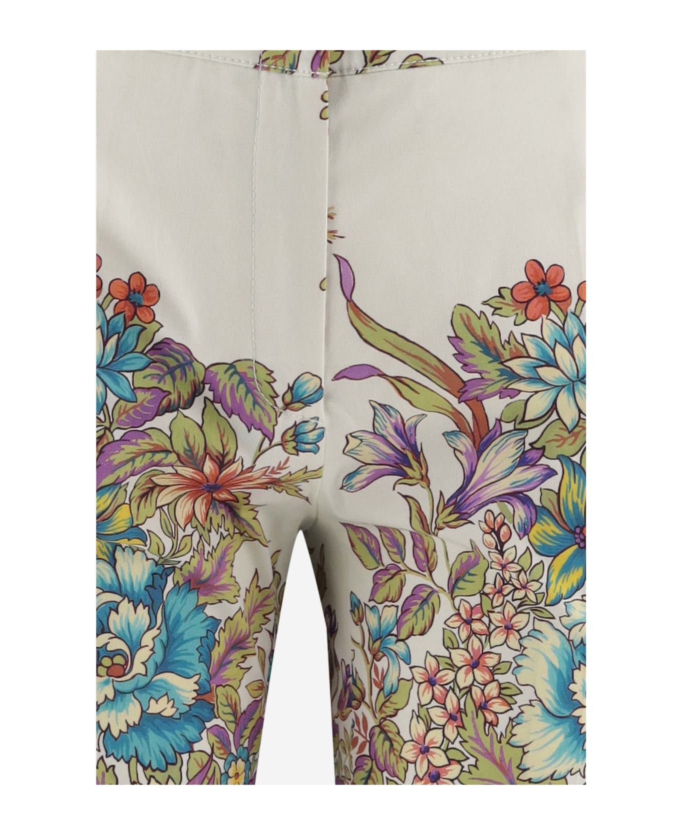 Etro Flared Pants With Floral Pattern - Red