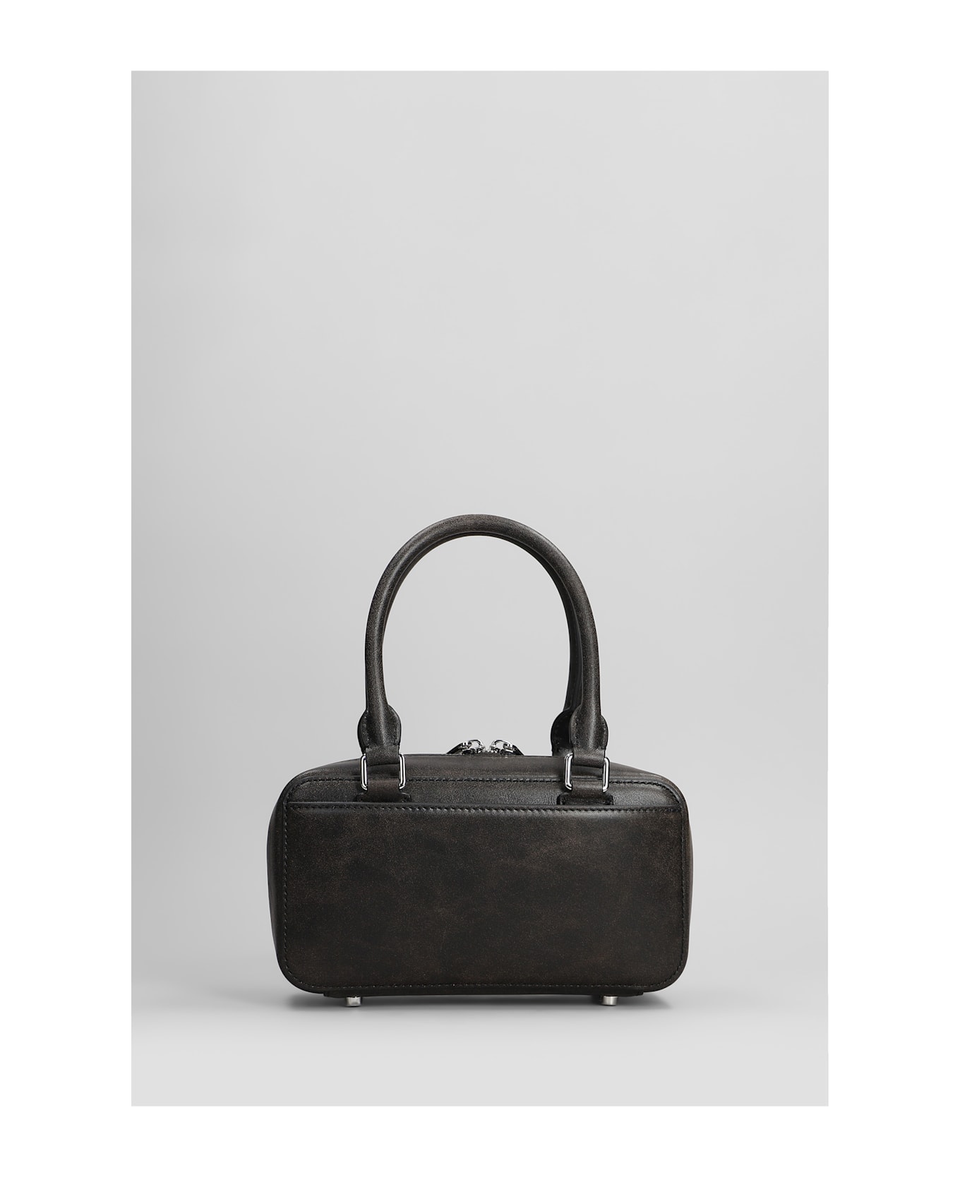 self-portrait Hand Bag In Black Leather - black トートバッグ