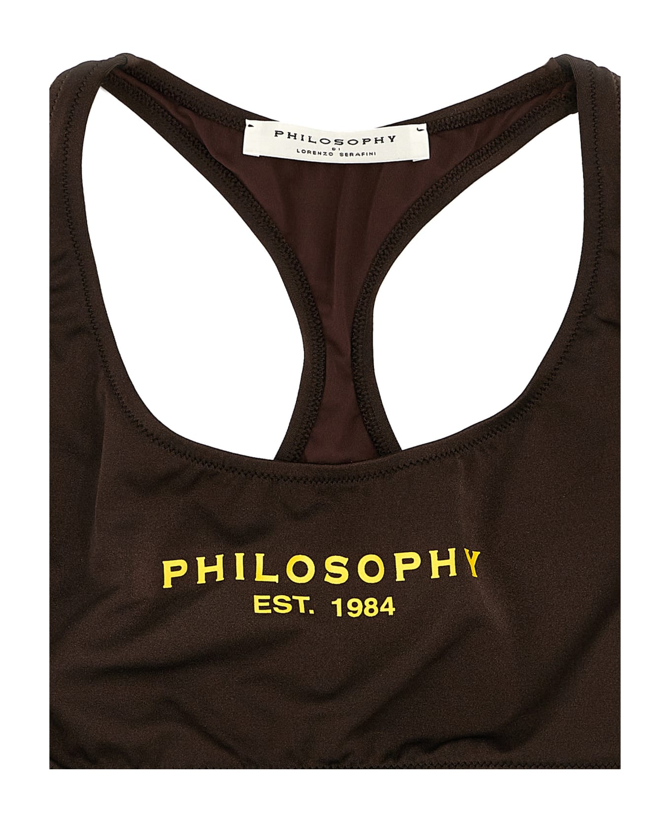 Philosophy di Lorenzo Serafini Logo Print Bikini - Brown