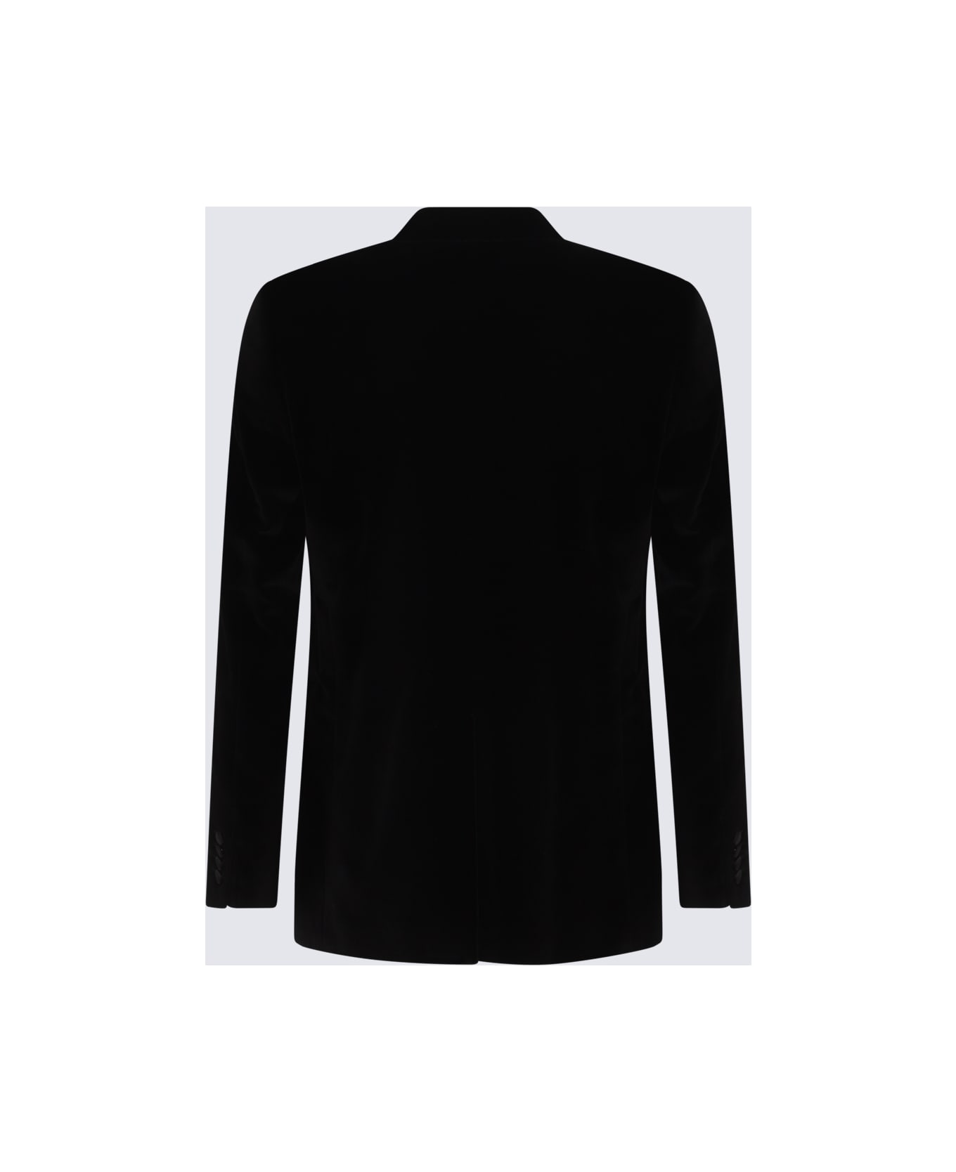 Dolce & Gabbana Black Cotton Blazer - BLACK