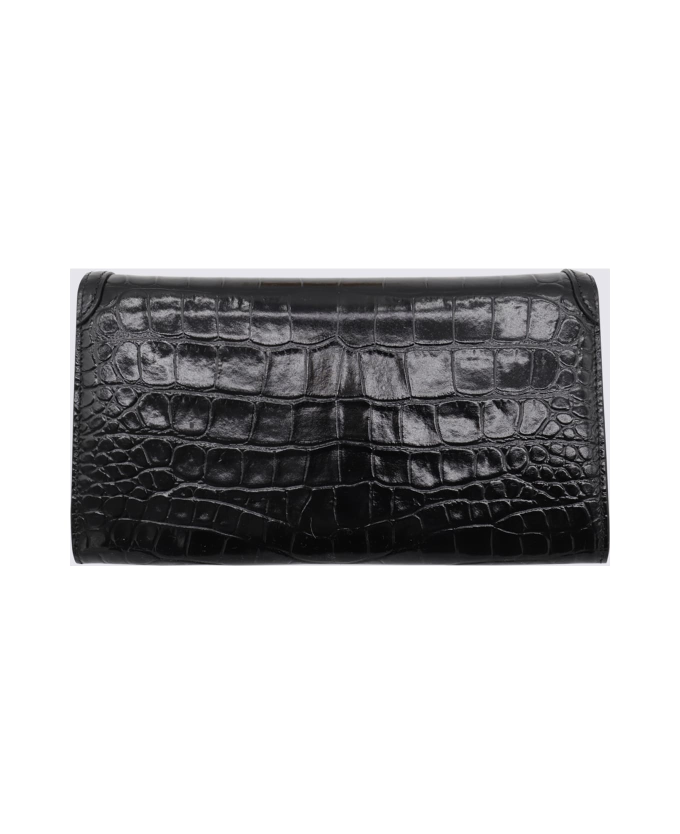 Tom Ford Black Leather Crossbody Bag - Black