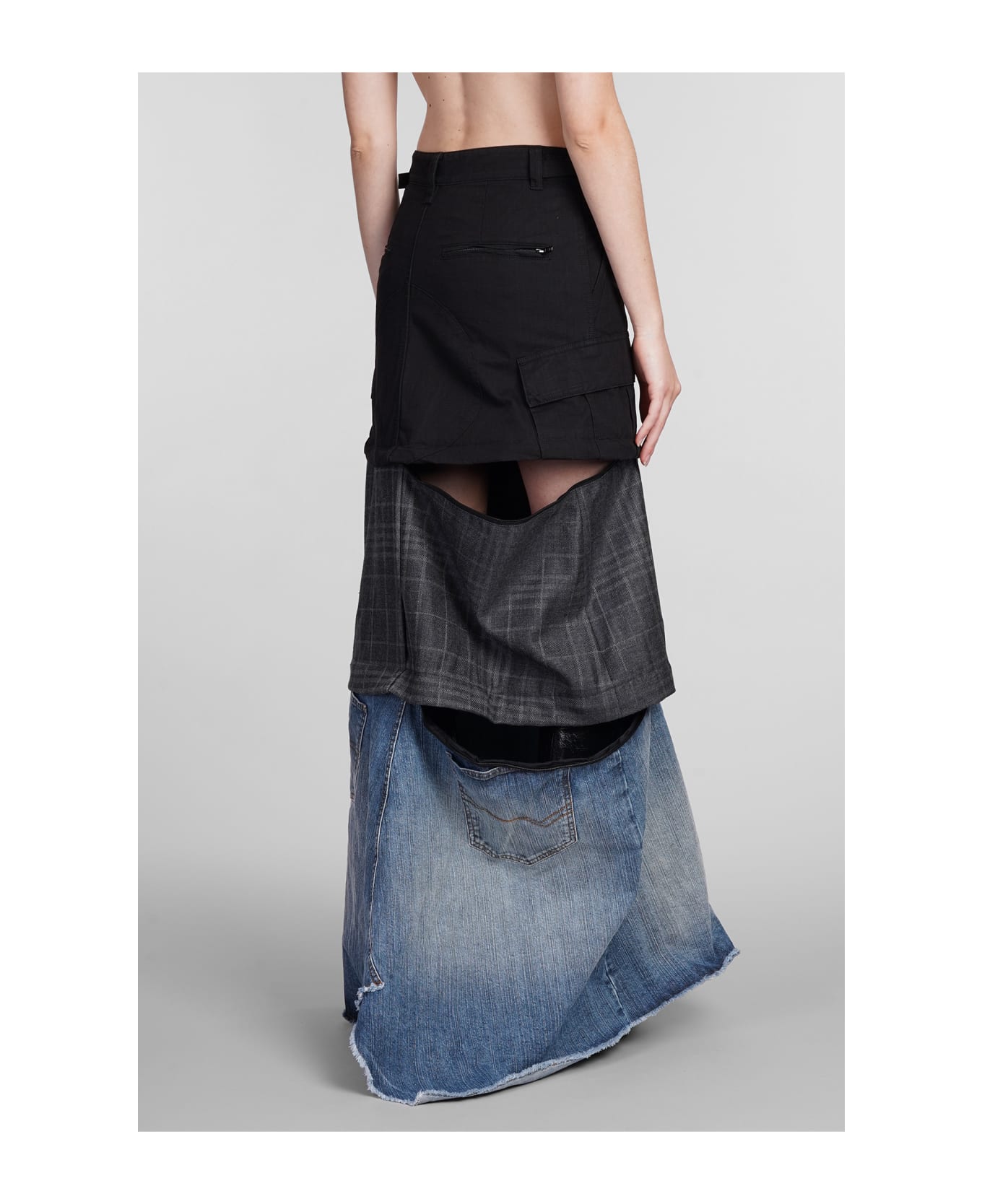 Balenciaga Skirt In Black Cotton - black