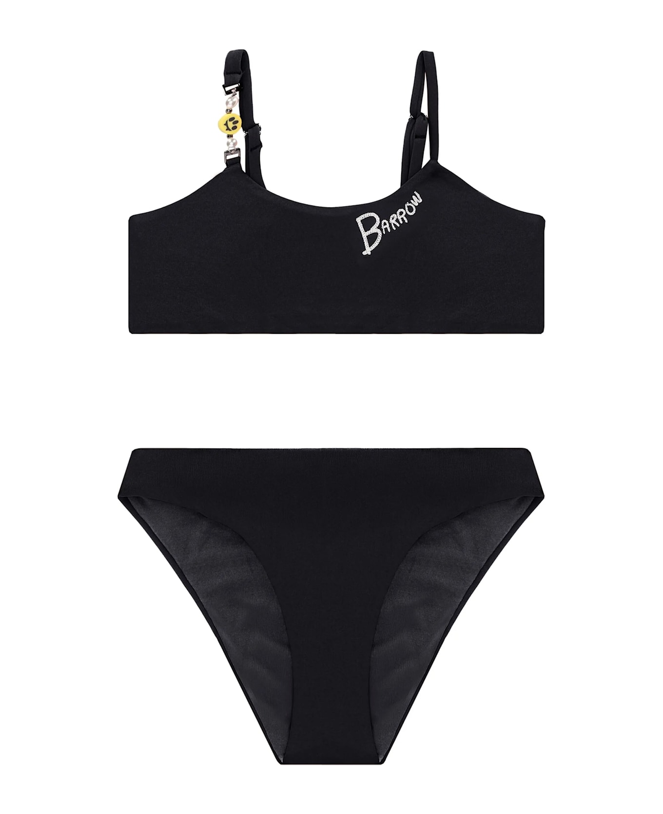 Barrow Black Bikini For Girl With Logo - Black