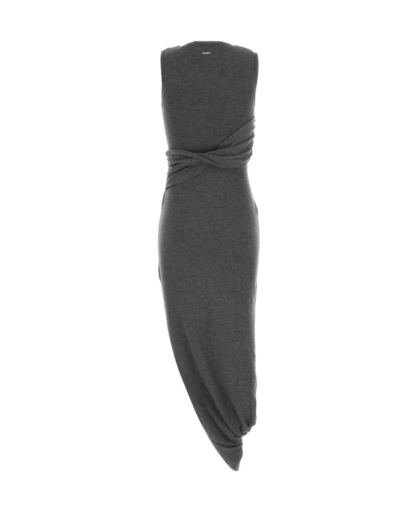 J.W. Anderson Grey Jersey Dress - CHARCOALMELANGE