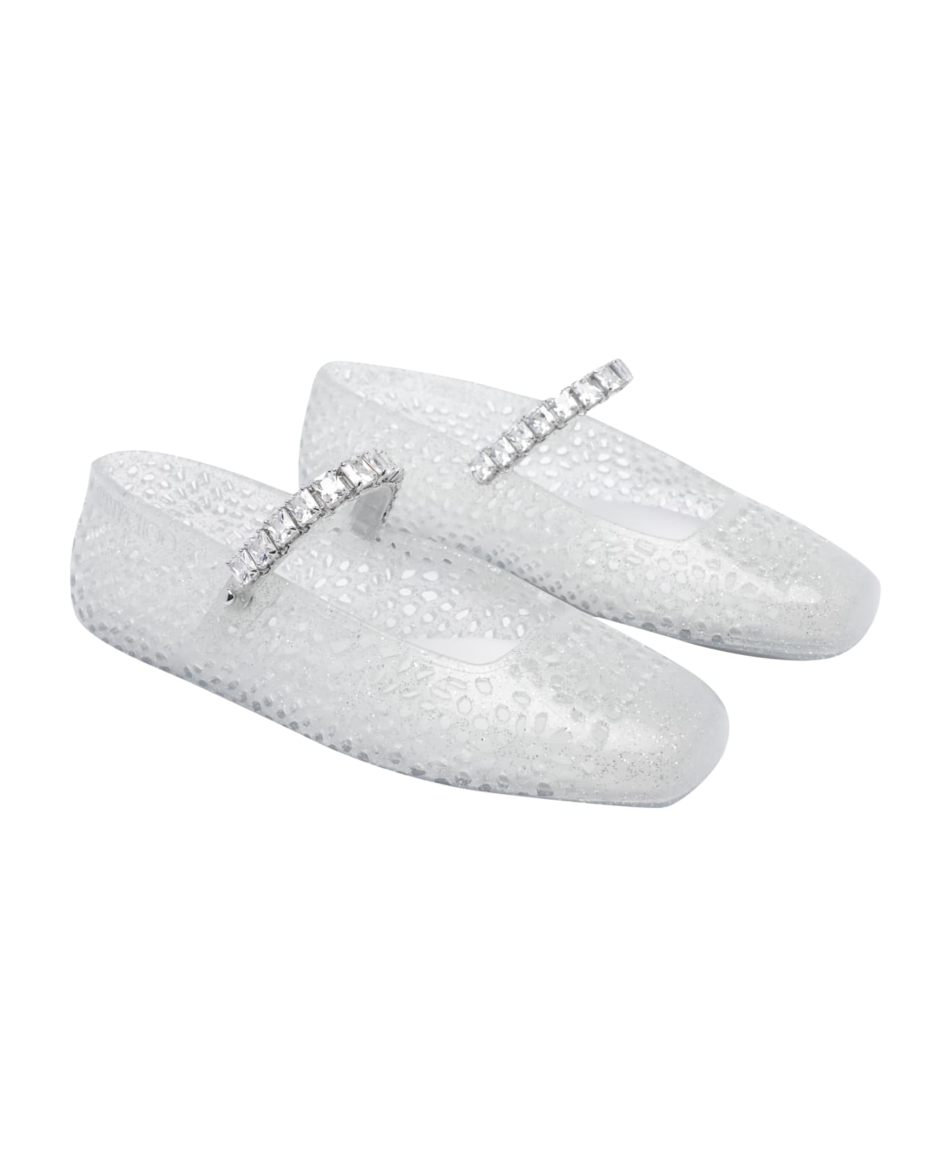 Jimmy Choo The Jelly Flats - White