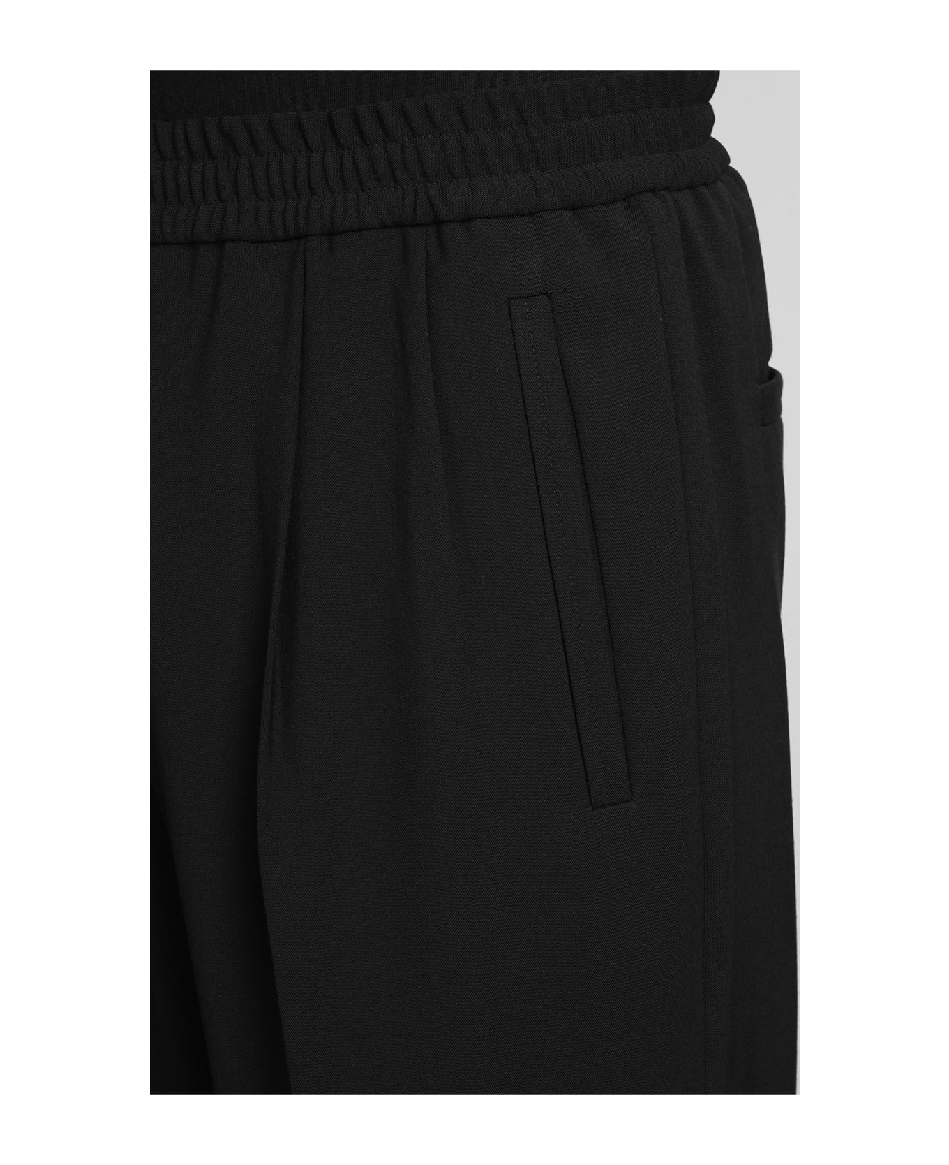 Zegna Pants In Black Wool - black