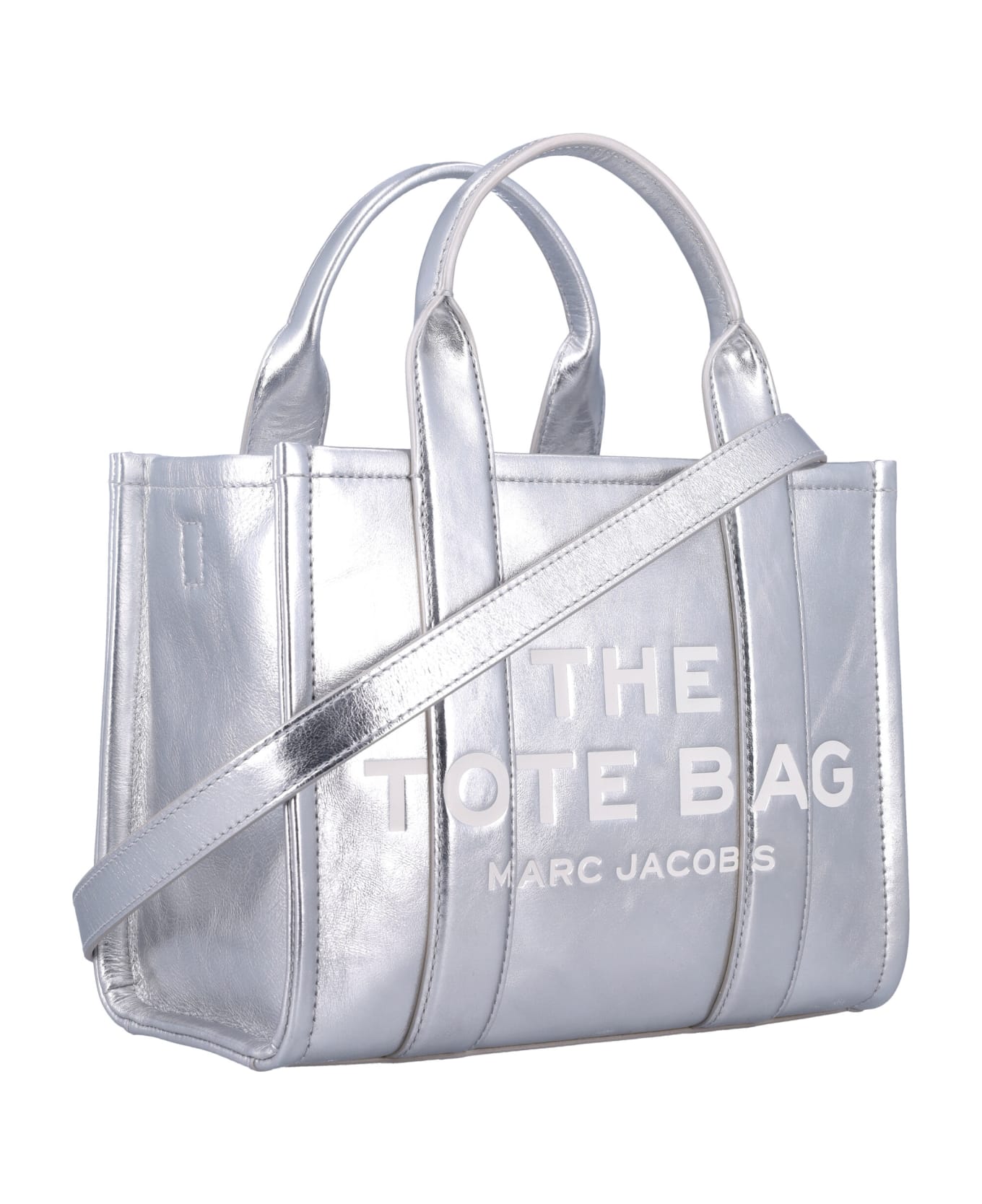 Marc Jacobs The Small Tote - METALLIC SILVER