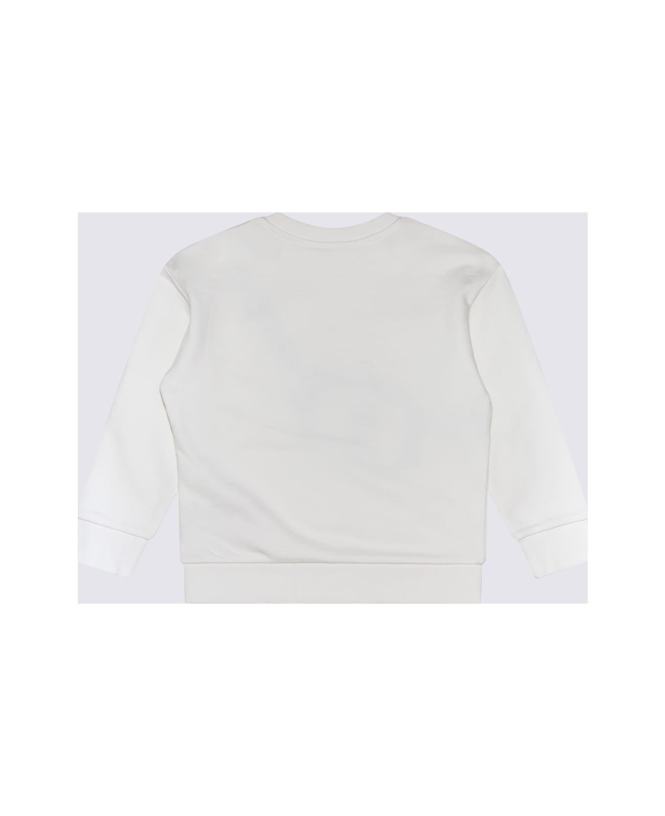 Little Marc Jacobs White And Black Cotton Sweatshirt - Avorio