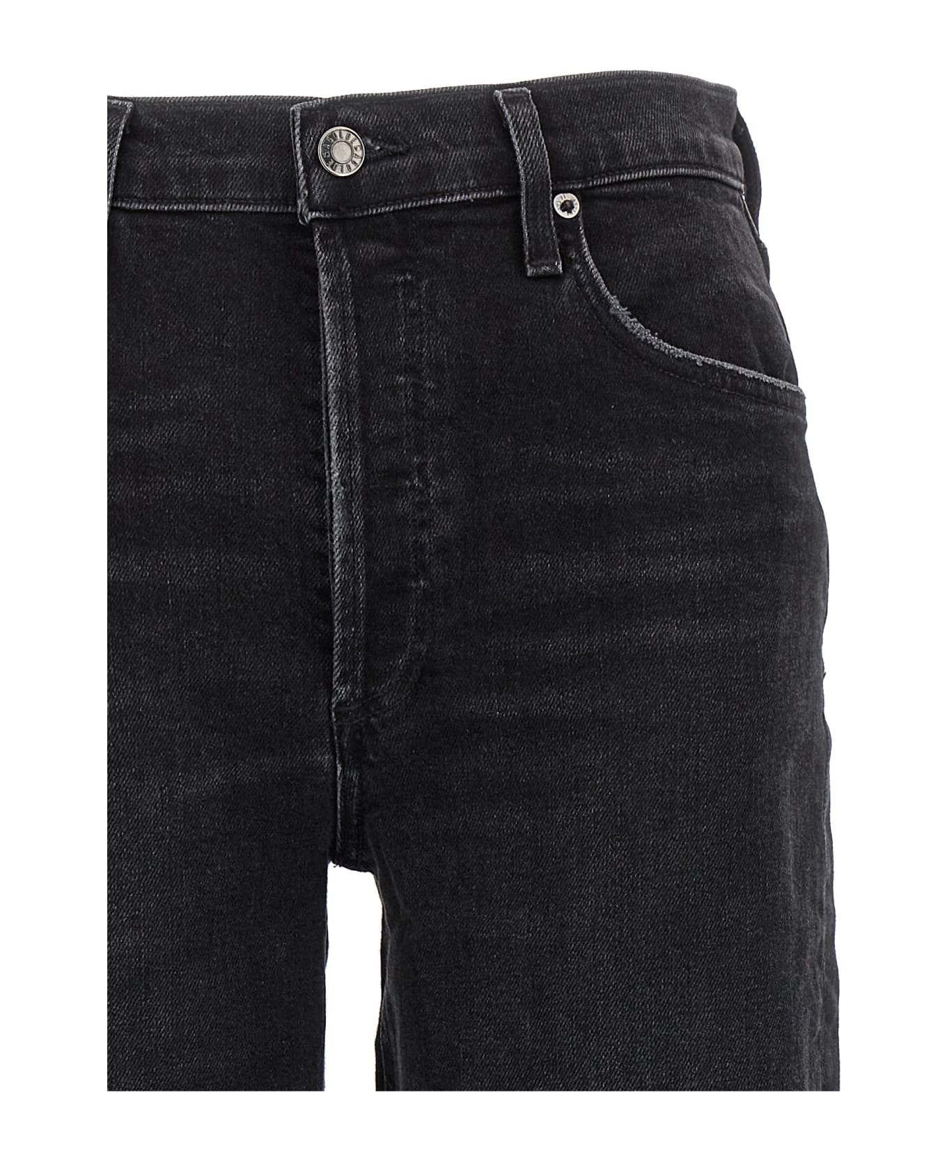 AGOLDE 'riley Long' Jeans - Black  